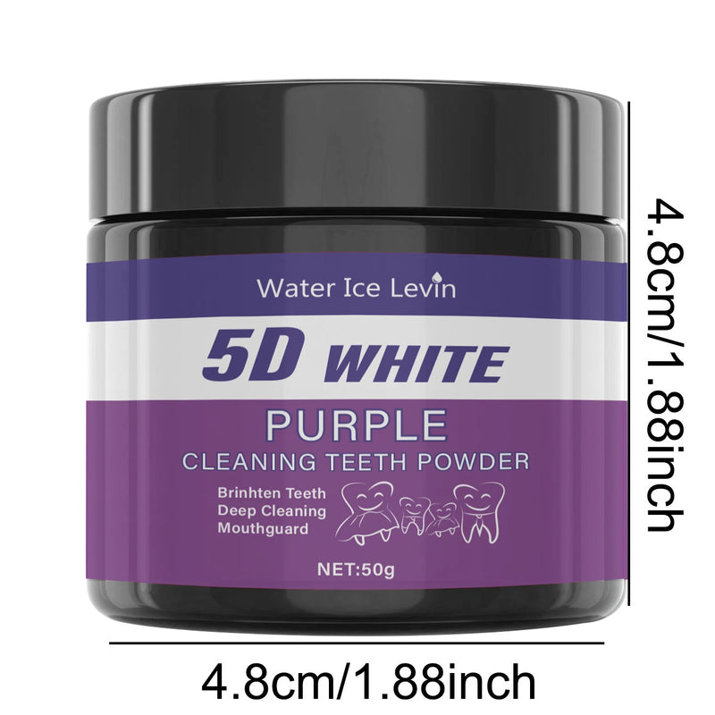 Purple Teeth Cleaning Powder – Deep Cleaning & Whitening Formula | Sulfate-Free, Safe for Daily Use and Travel (50g)