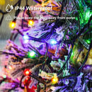 LED Waterfall Christmas Tree Top Lights – 1.5M/2M/3M Ring String Decoration