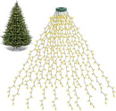 LED Waterfall Christmas Tree Top Lights – 1.5M/2M/3M Ring String Decoration