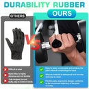 Fingerless Gym Grips | Non-Slip Weight-Lifting Pads for Hand Protection & Grip Strength | Ergonomic Workout Gloves for Men
