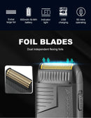 VGR V-375 Professional Foil Shaver – Rechargeable Electric Razor & Beard Trimmer for Men