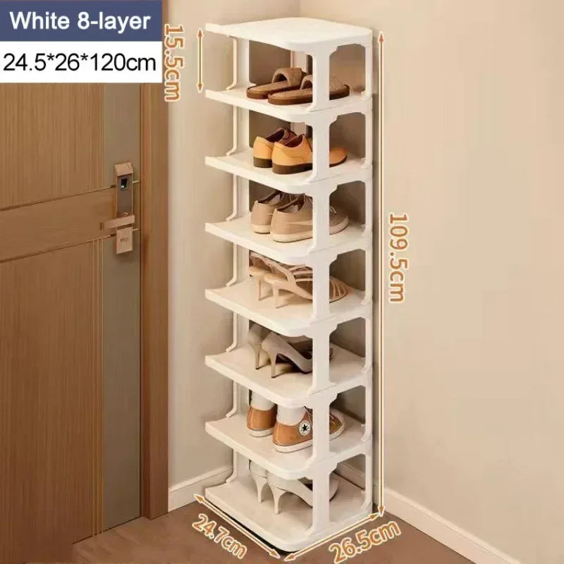 Multi-Layer Shoe Rack – Space-Saving Plastic Shoe Organizer with Large Capacity for Entrance, Closet & Home Storage 🏠