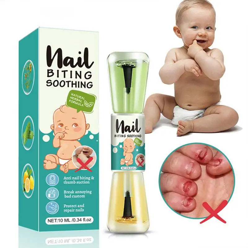 10ml Bitter Nail Water – Natural Anti-Biting Polish for Kids, Teens & Newborns | Nail Care & Thumb-Sucking Treatment 💧