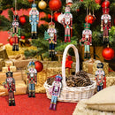 12-Piece Wooden Nutcracker Decoration Set | Classic Christmas Figurines for Home, Parties & Festive Gifts