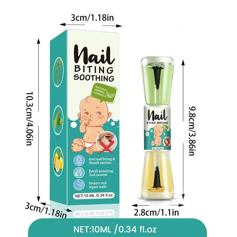 10ml Bitter Nail Water – Natural Anti-Biting Polish for Kids, Teens & Newborns | Nail Care & Thumb-Sucking Treatment 💧