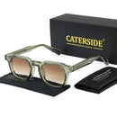 CATERSIDE Punk Style Men’s Sunglasses | Small Square Frame UV400 Shades | Trendy Outdoor Fashion Eyewear