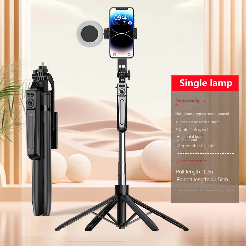 COOL DIER Tripod & Selfie Stick – 180cm Adjustable Stand with Bluetooth Remote for Smartphones & Cameras