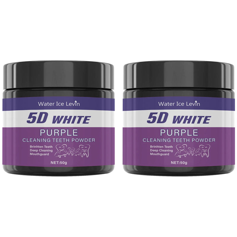 Purple Teeth Cleaning Powder – Deep Cleaning & Whitening Formula | Sulfate-Free, Safe for Daily Use and Travel (50g)