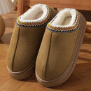 Winter Warm Home Cotton Slippers – Soft Indoor Shoes for Kids & Adults | Unisex Pull-On Design with Anti-Slip Sole