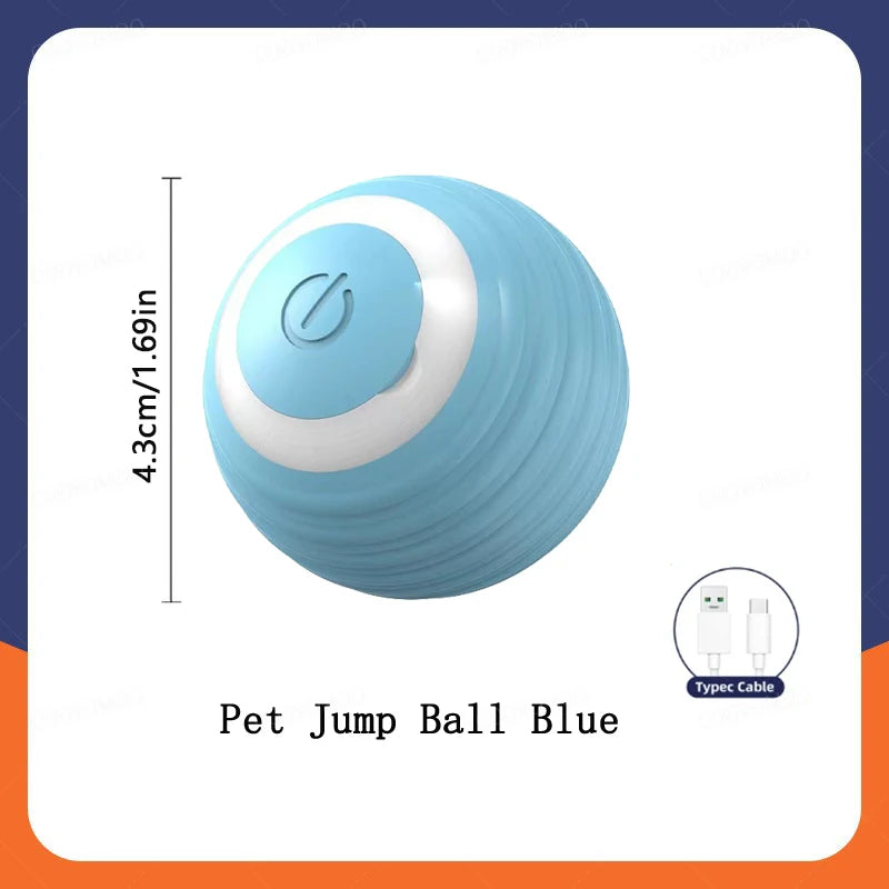 Smart Interactive Jumping Ball for Dogs & Cats | USB Rechargeable Automatic Moving Toy | Anti-Stress Pet Play Ball