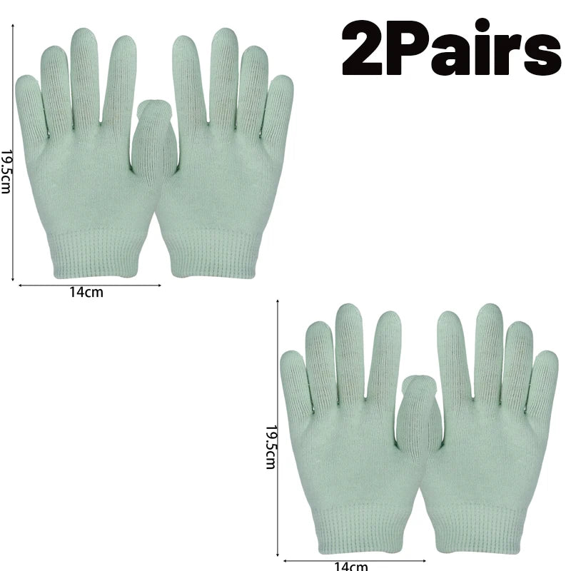 Reusable Silicone Moisturizing Mask Socks & Gloves – Exfoliating, Anti-Crack, and Hydrating Foot and Hand Care Tool