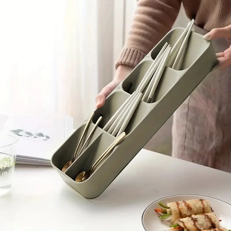 Multi-Purpose Cutlery Drawer Organizer – Compartment Tray for Forks, Spoons & Kitchen Utensils
