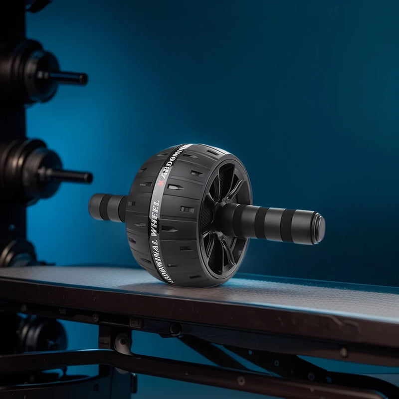 Big Ab Roller Wheel | Silent Gym Abdominal Trainer for Core, Waist & Strength Workout | Home & Gym Fitness Equipment