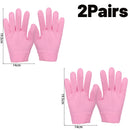 Reusable Silicone Moisturizing Mask Socks & Gloves – Exfoliating, Anti-Crack, and Hydrating Foot and Hand Care Tool