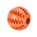 Interactive Rubber Dog Toy Ball – Chew & Treat Dispenser for Dental Cleaning and Play