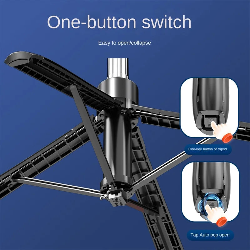 COOL DIER Tripod & Selfie Stick – 180cm Adjustable Stand with Bluetooth Remote for Smartphones & Cameras
