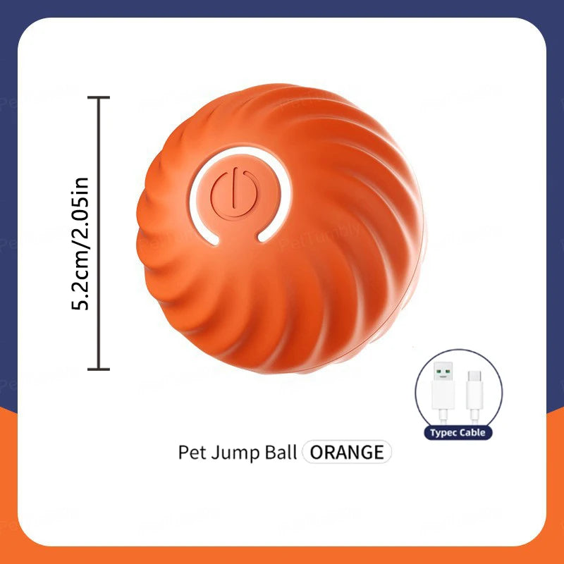 Smart Interactive Jumping Ball for Dogs & Cats | USB Rechargeable Automatic Moving Toy | Anti-Stress Pet Play Ball