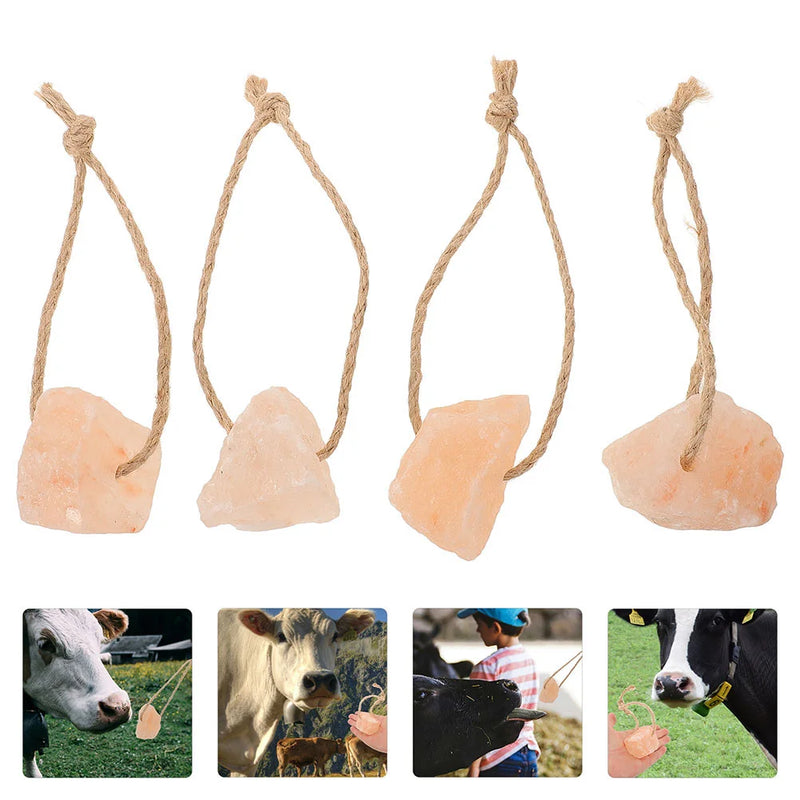 Pink Mineral Salt Lick Block – Natural Bathing and Chew Supplement for Horses, Rabbits, and Small Pets (6pcs Set)