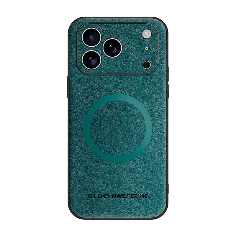 Luxury MagSafe Leather Case – Shockproof Magnetic PU Cover for iPhone 17 Pro Max / 16 / 15 / 14 / 13 / 12 / Plus Models 💼