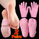Reusable Silicone Moisturizing Mask Socks & Gloves – Exfoliating, Anti-Crack, and Hydrating Foot and Hand Care Tool