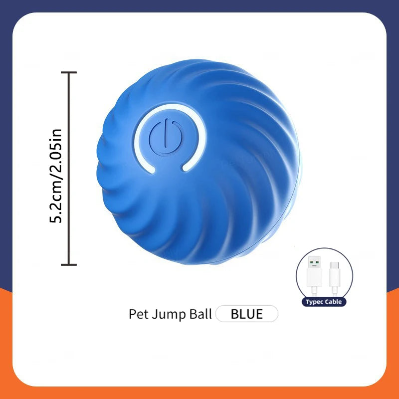 Smart Interactive Jumping Ball for Dogs & Cats | USB Rechargeable Automatic Moving Toy | Anti-Stress Pet Play Ball