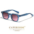 CATERSIDE Punk Style Men’s Sunglasses | Small Square Frame UV400 Shades | Trendy Outdoor Fashion Eyewear