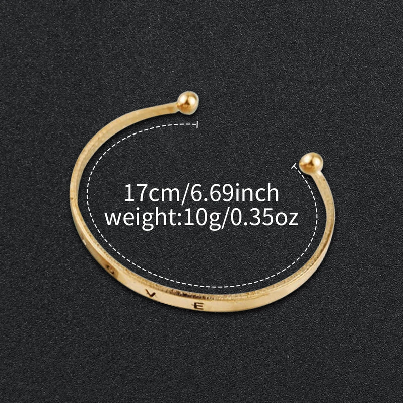 Elegant Women’s Quartz Watch Set | 2-Piece Stainless Steel Watch & Love Bracelet | Fashion Casual Gift Set