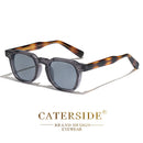 CATERSIDE Punk Style Men’s Sunglasses | Small Square Frame UV400 Shades | Trendy Outdoor Fashion Eyewear