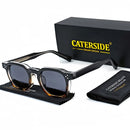 CATERSIDE Punk Style Men’s Sunglasses | Small Square Frame UV400 Shades | Trendy Outdoor Fashion Eyewear