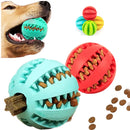 Interactive Rubber Dog Toy Ball – Chew & Treat Dispenser for Dental Cleaning and Play