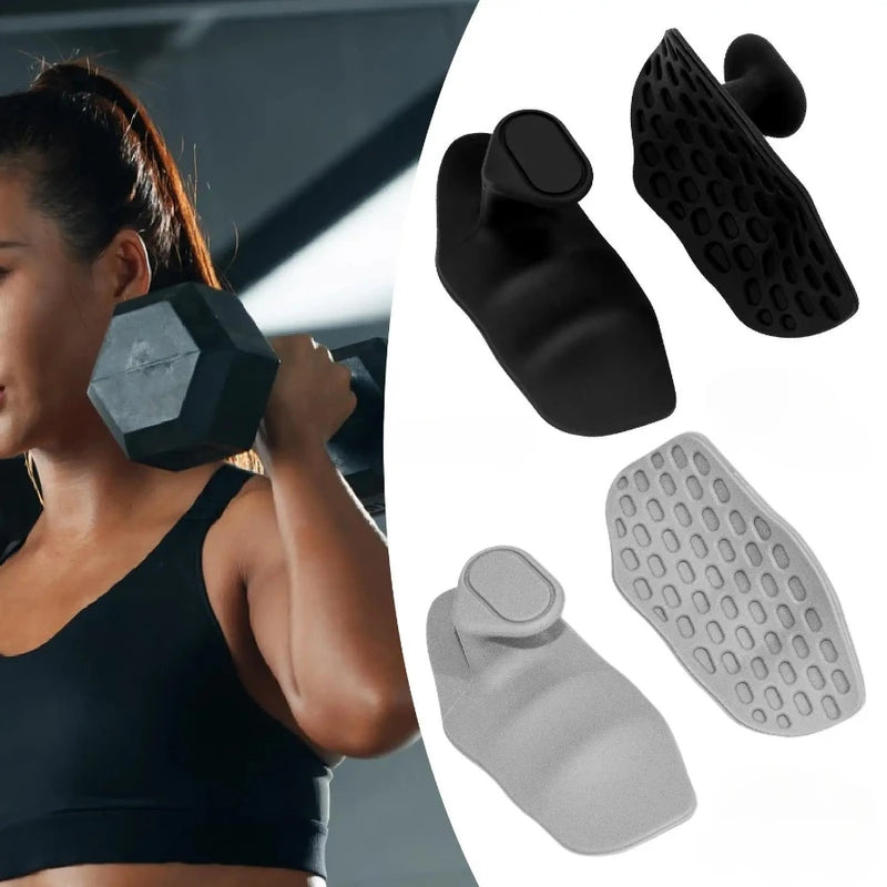 Fingerless Gym Grips | Non-Slip Weight-Lifting Pads for Hand Protection & Grip Strength | Ergonomic Workout Gloves for Men