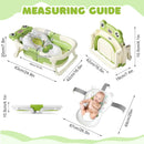 Eco-Friendly Foldable Baby Bathtub with Temperature Indicator | Infant Bath Tub with Soft Mat & Anti-Slip Design
