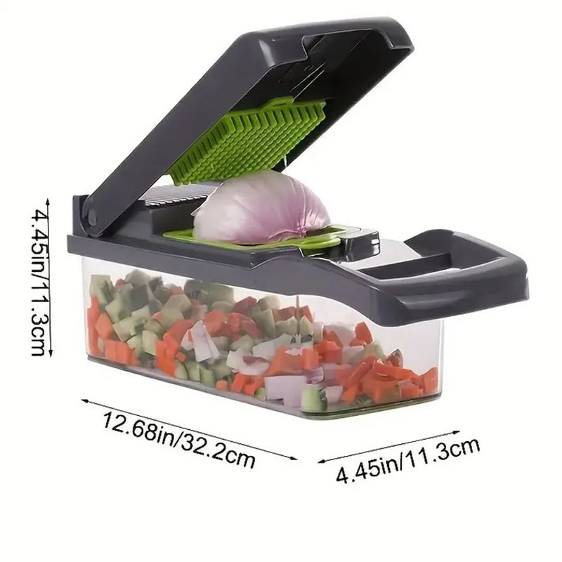 5-in-1 Vegetable Chopper & Mandoline Slicer – Slice, Dice, and Grate Like a Pro!