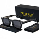 CATERSIDE Punk Style Men’s Sunglasses | Small Square Frame UV400 Shades | Trendy Outdoor Fashion Eyewear