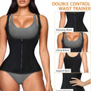 Women's Waist Trainer Corset Vest – Adjustable Body Shaper with Zipper | Slimming Sauna Tank Top for Tummy Control & Posture Support