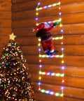 LED Santa Claus Climbing Ladder Light | 1.5M/3M Christmas Decoration with 8 Flash Modes | USB Plug Holiday Home Décor