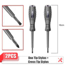 2-Piece Voltage Tester Screwdriver Set | 12–220 V AC/DC | Magnetic Electrician Test Pen