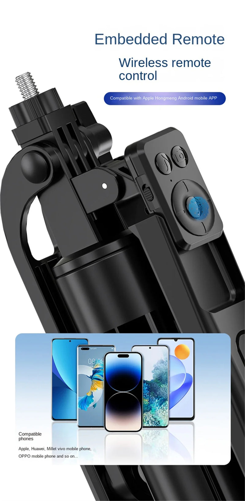 COOL DIER Tripod & Selfie Stick – 180cm Adjustable Stand with Bluetooth Remote for Smartphones & Cameras