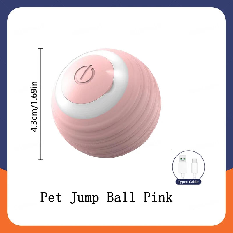 Smart Interactive Jumping Ball for Dogs & Cats | USB Rechargeable Automatic Moving Toy | Anti-Stress Pet Play Ball