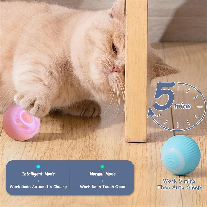 Smart Interactive Jumping Ball for Dogs & Cats | USB Rechargeable Automatic Moving Toy | Anti-Stress Pet Play Ball