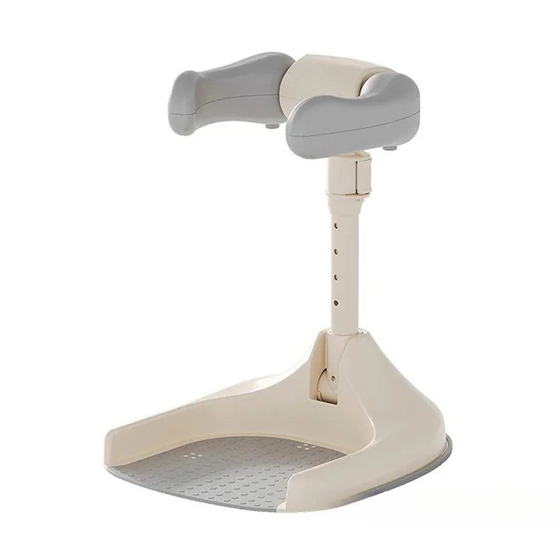 Adjustable Baby Shower Rack | Foldable Anti-Slip Bath Caddy for Infants with Drainage Holes & Height Adjustment