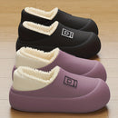Women’s Winter Fleece-Lined Warm Slippers – Thick Sole, Non-Slip Indoor Comfort