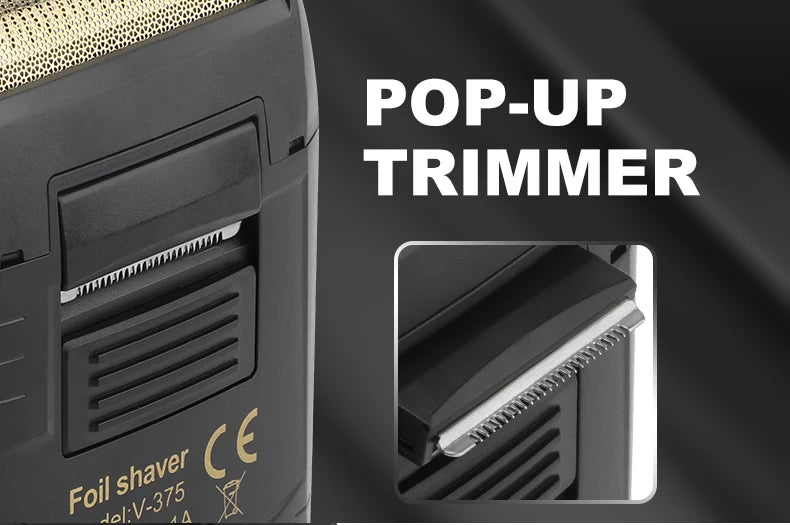 VGR V-375 Professional Foil Shaver – Rechargeable Electric Razor & Beard Trimmer for Men